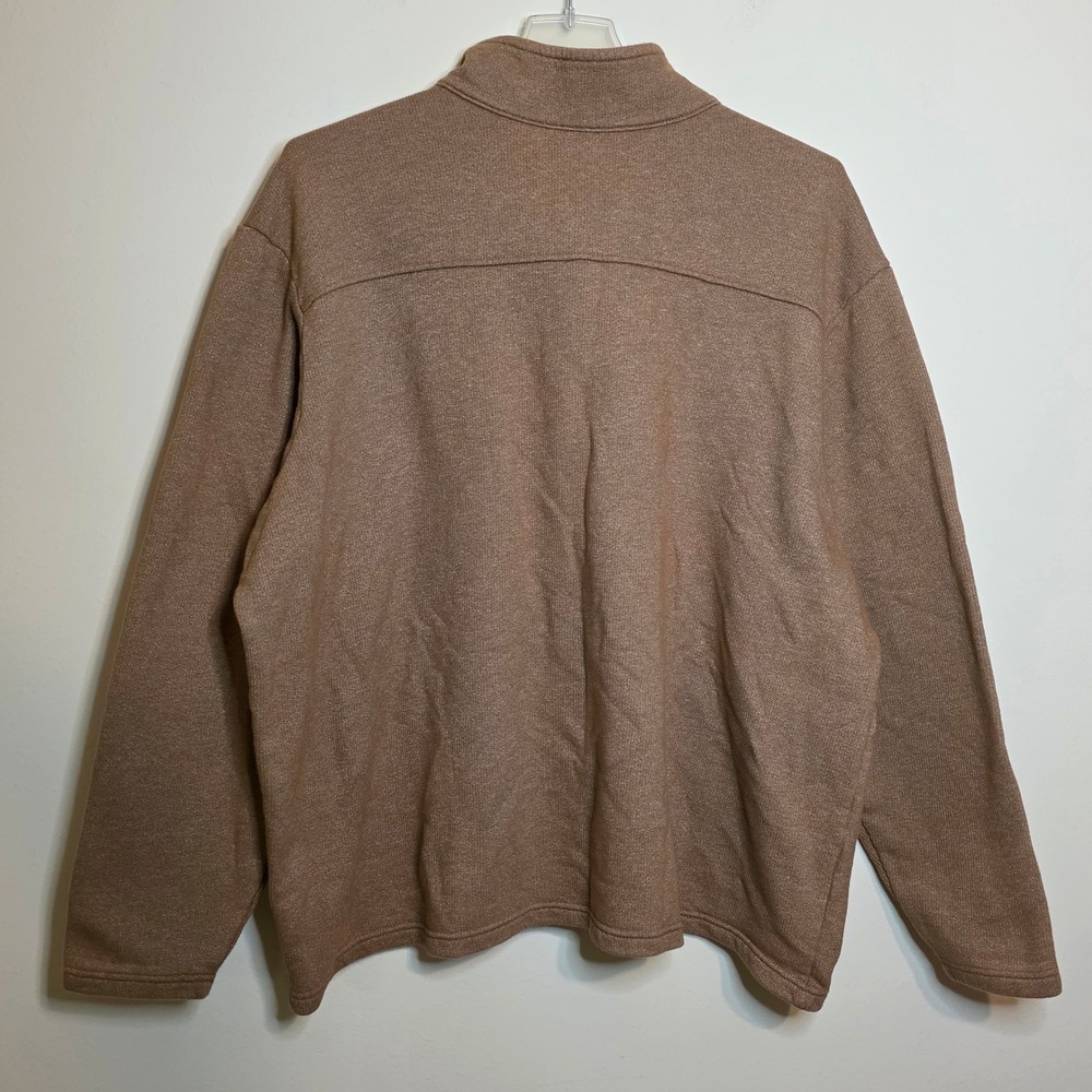Columbia Mens 4X Brown 1/4 Zip Pullover Sweatshirt Outdoor Casual Top Fleece - Picture 5 of 6